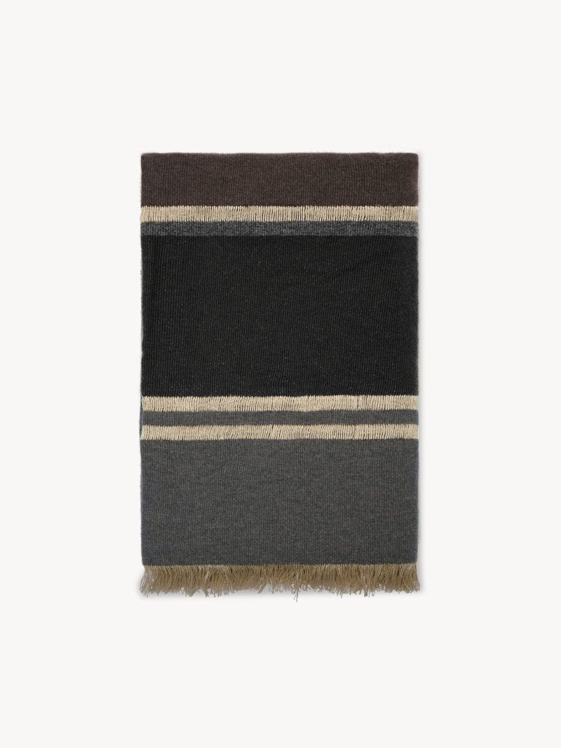 Cuarto Scarf in Linen. Wool and Cashmere