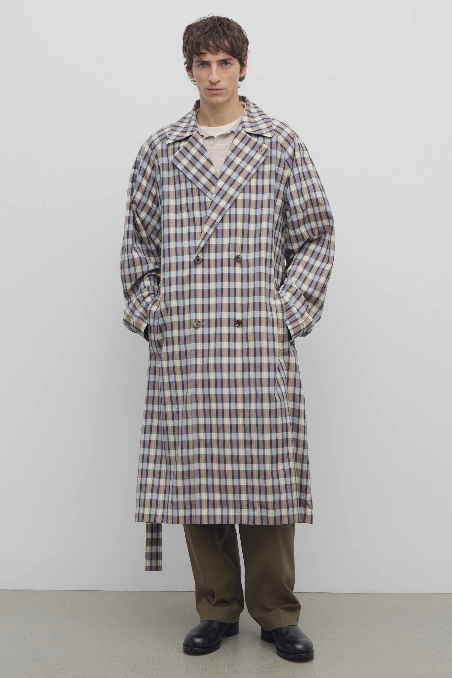 Delancy Coat in Silk and Cotton - Image 4