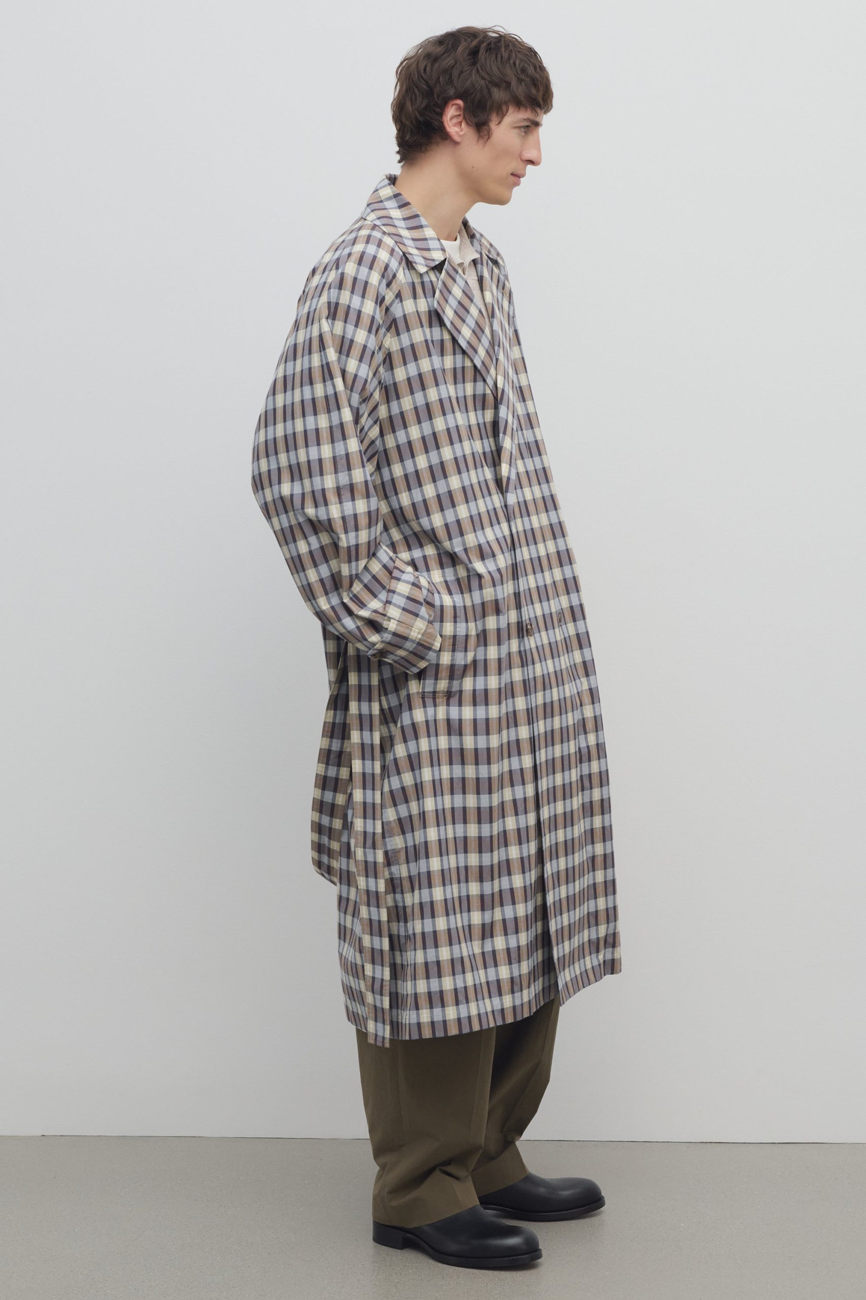 Delancy Coat in Silk and Cotton - Image 5