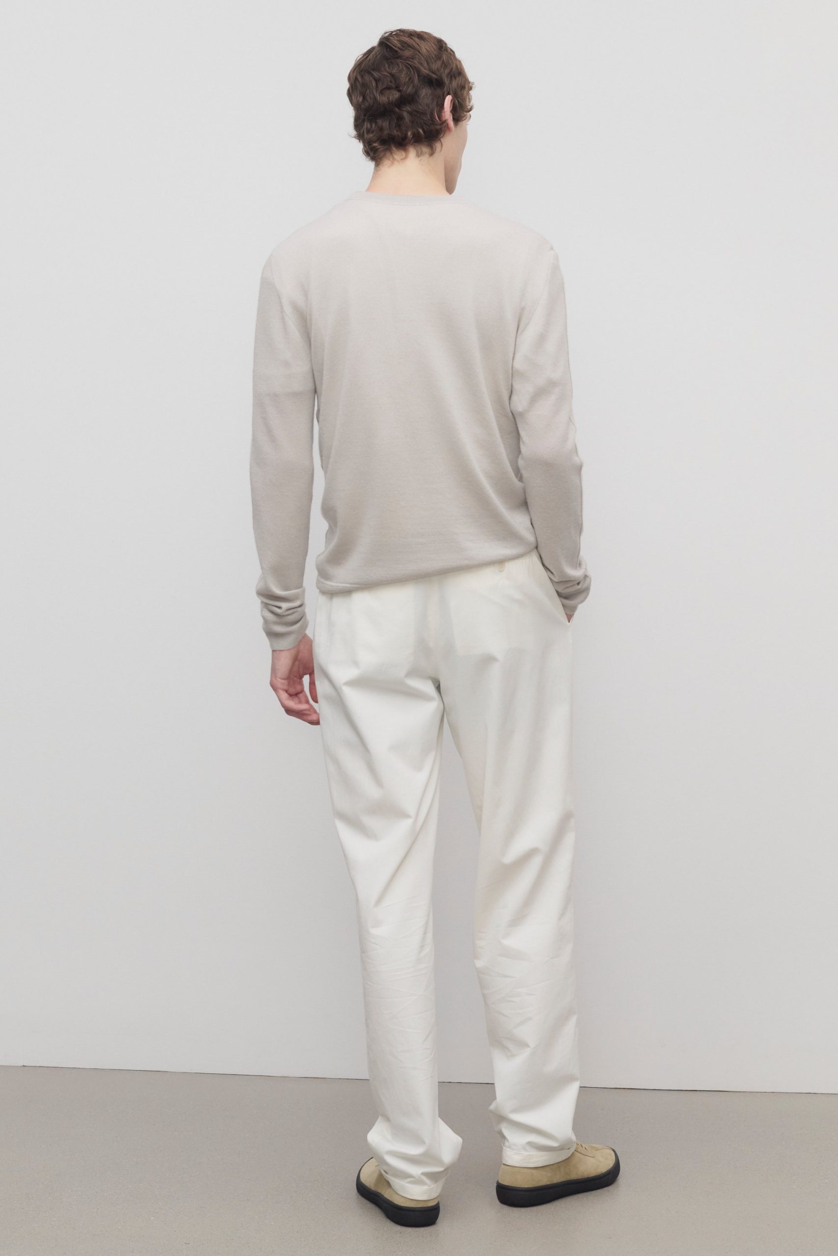 Belamy Pant in Cotton and Cashmere - Image 5