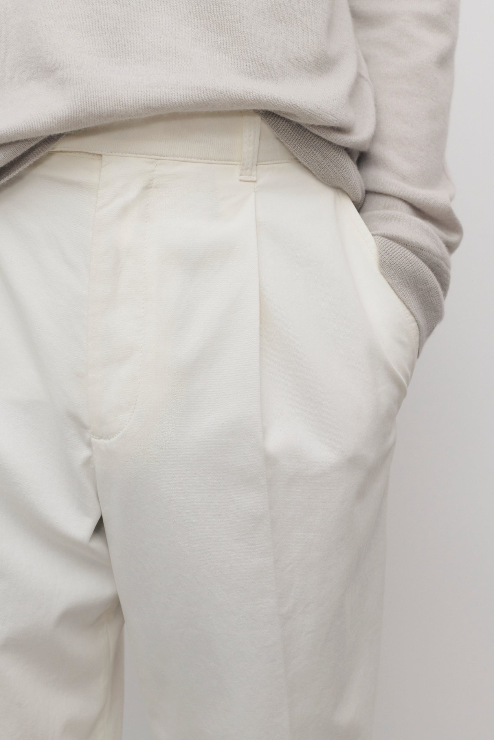 Belamy Pant in Cotton and Cashmere - Image 6