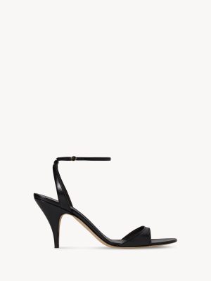 Vika Ankle Strap Heel in Leather