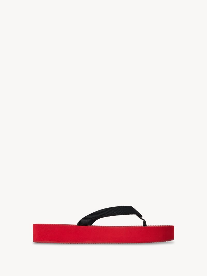 Dune Flatform Sandal in Rubber