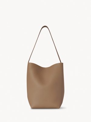 Medium N/S Park Tote Bag in Leather