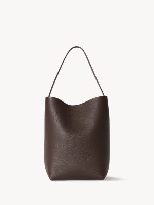 Medium N/S Park Tote Bag in Leather